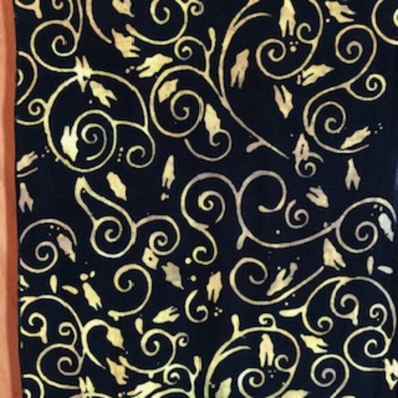 3/$15 Curious Designs Santa Fe Indonesian Batik Hand Made Oblong Rayon Scarf - Picture 3 of 6